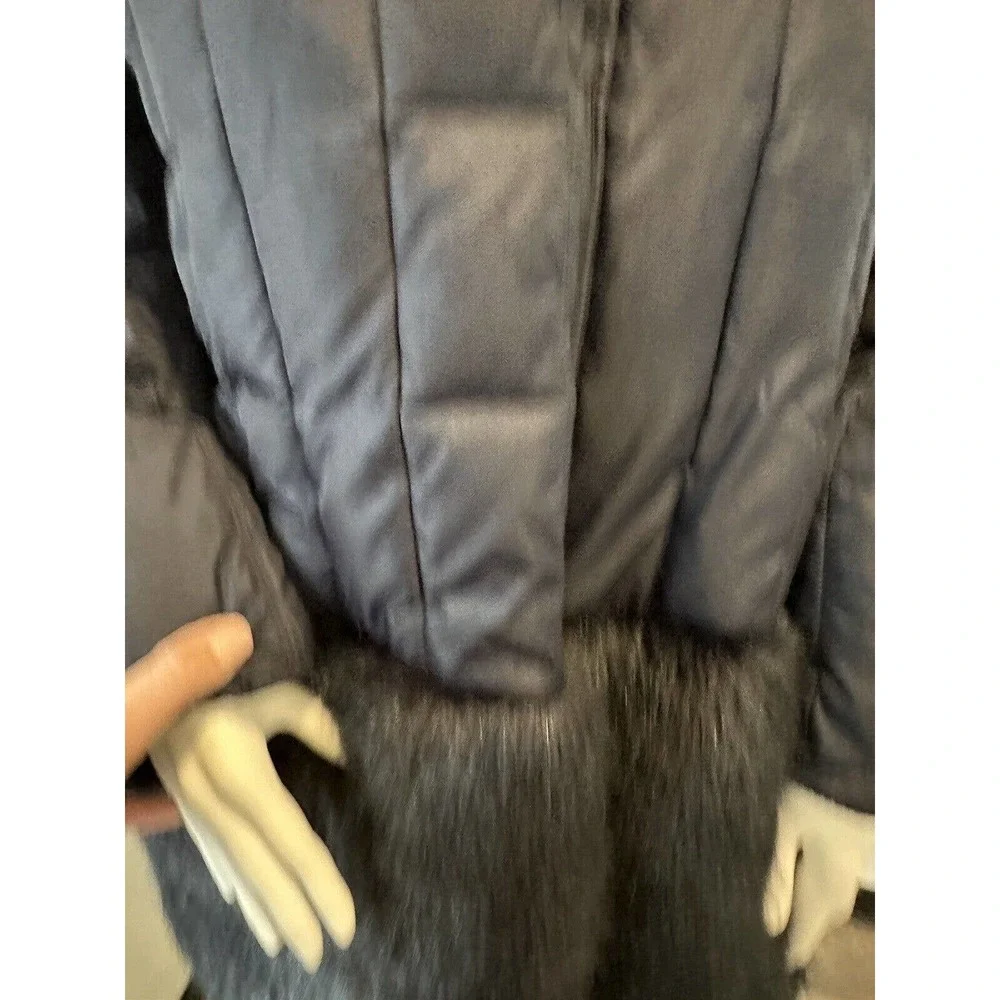 Crewcuts Girls Coat Blue Primaloft Puffer Faux Fur Jacket - Size 16 Orig.$239 - Picture 12 of 13